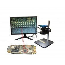 Mikroskop Digital Industri 300x Full HD IMX307 Stand Vertikal Profesional